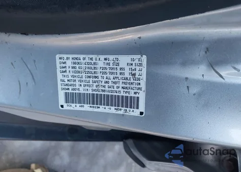 2004 Honda Cr-V Ex from USA, damaged, VIN SHSRD78814U207415